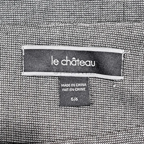 Le Chateau Gray Classic Corporate Minimalist Retro Pencil Skirt Womens 5/6 - Picture 7 of 10